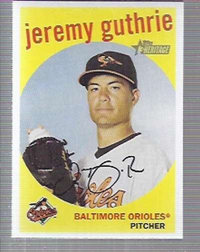 2008 Topps Heritage #384 Jeremy Guthrie