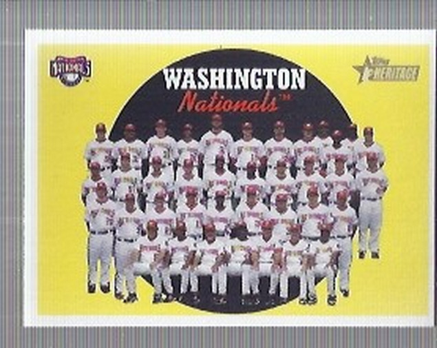 2008 Topps Heritage #397 Washington Nationals