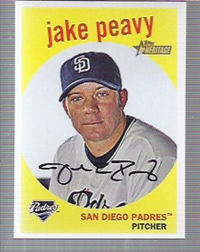 2008 Topps Heritage #443 Jake Peavy SP