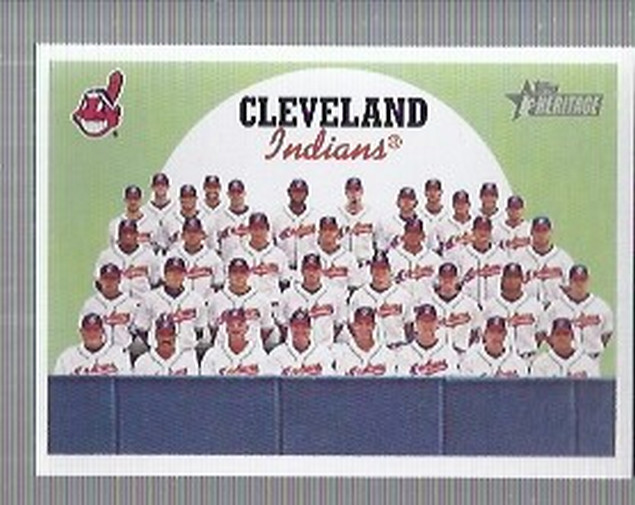 2008 Topps Heritage #476 Cleveland Indians