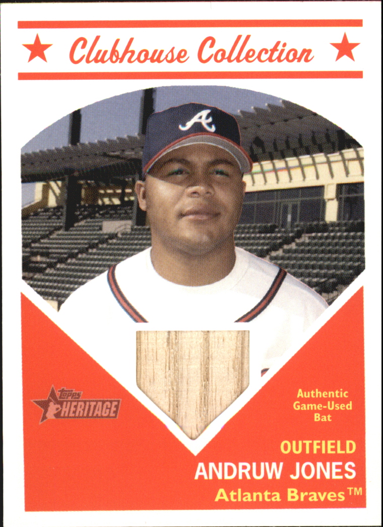 2008 Topps Heritage Clubhouse Collection Relics #AJ Andruw Jones C