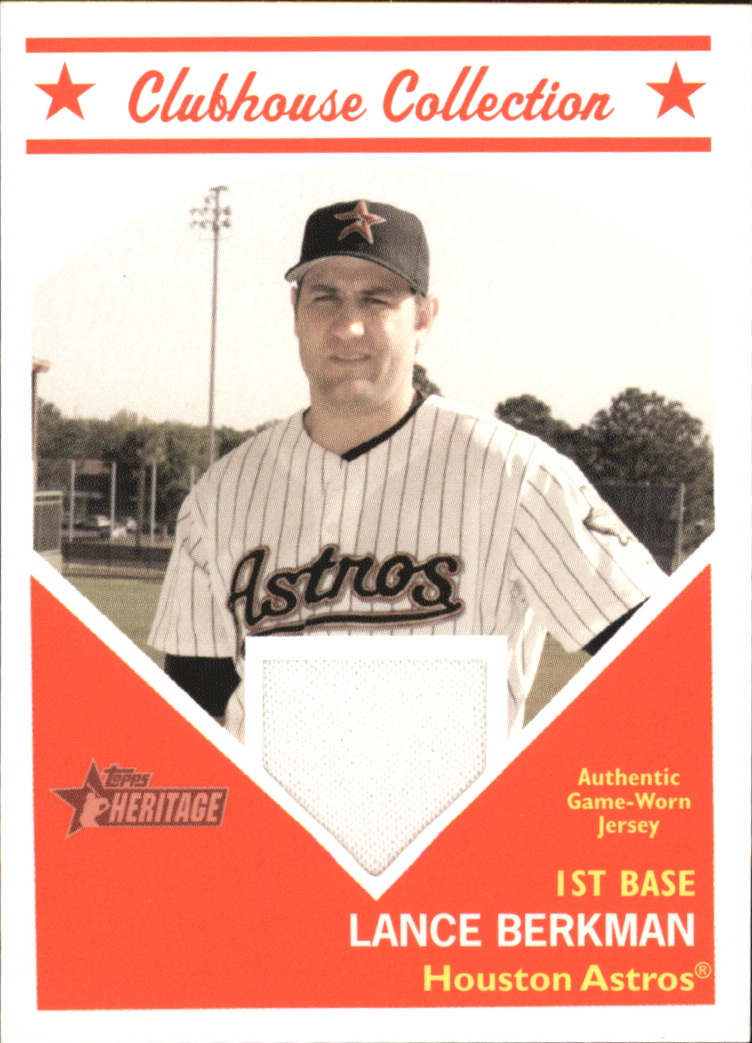 2008 Topps Heritage Clubhouse Collection Relics #LB Lance Berkman D