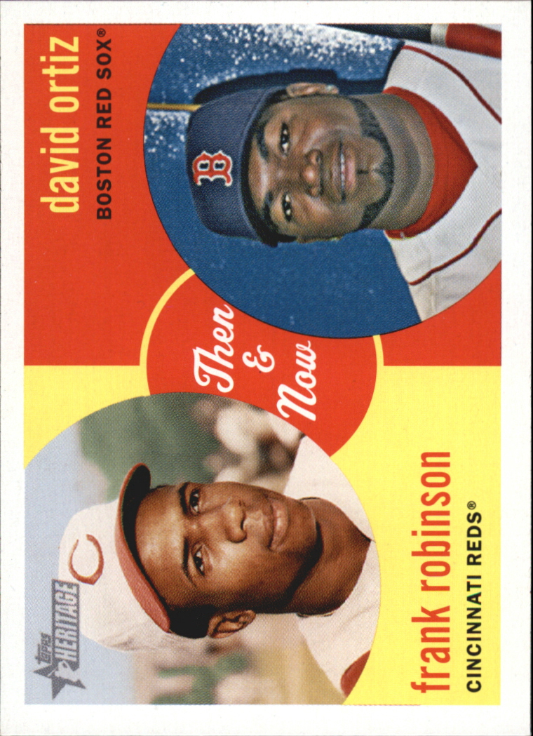 2008 Topps Heritage Then and Now #TN9 David Ortiz/Frank Robinson