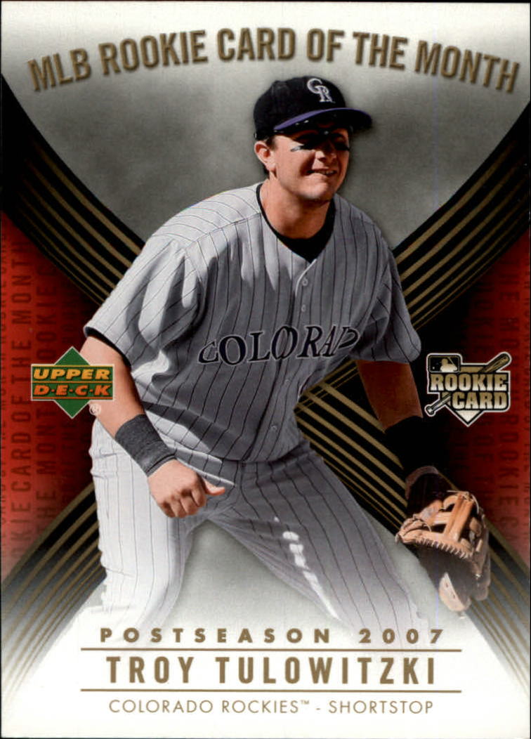 2007 Upper Deck MLB Rookie Card of the Month #ROM7 Troy Tulowitzki - NM-MT  - Jammin JD Sports Cards