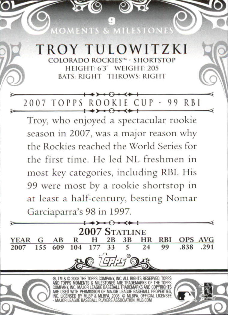 B5342- 2008 Topps Moments and Milestone BB Group1 -You Pick- 15+ FREE US SHIP - Picture 43 of 212