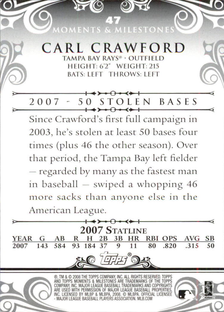 B5342- 2008 Topps Moments and Milestone BB Group1 -You Pick- 15+ FREE US SHIP - Picture 87 of 212