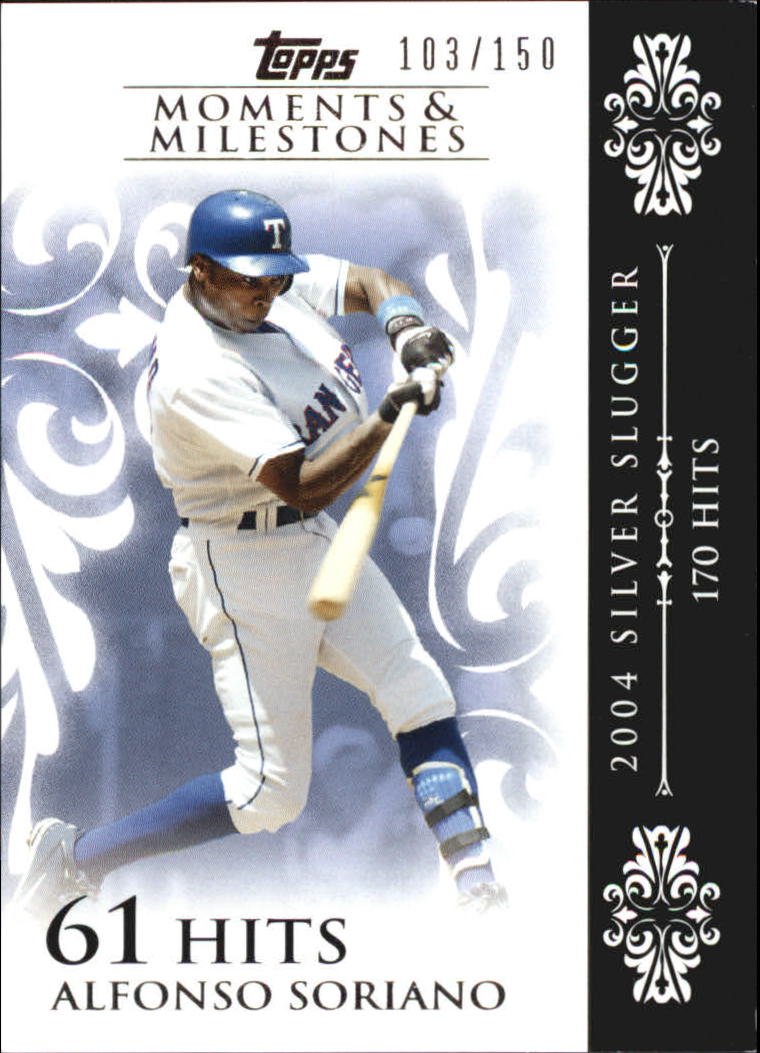 2008 Topps Moments and Milestones #56-61 Alfonso Soriano