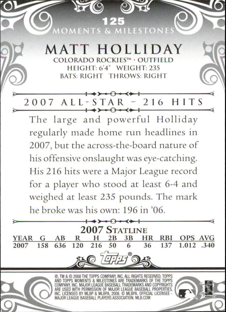 B5342- 2008 Topps Moments and Milestone BB Group1 -You Pick- 15+ FREE US SHIP - Picture 179 of 212