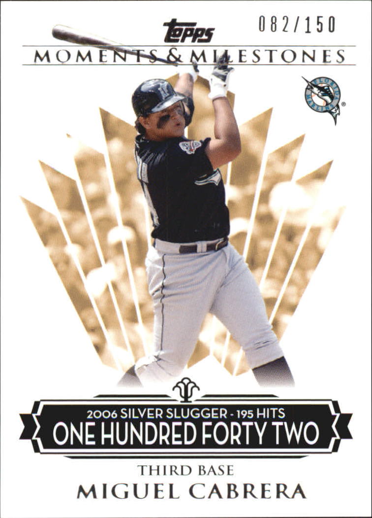 2008 Topps Moments and Milestones #139-142 Miguel Cabrera