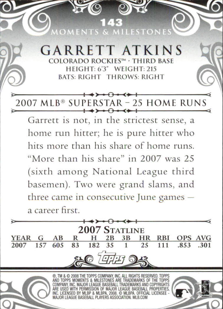 B5342- 2008 Topps Moments and Milestone BB Group1 -You Pick- 15+ FREE US SHIP - Picture 197 of 212