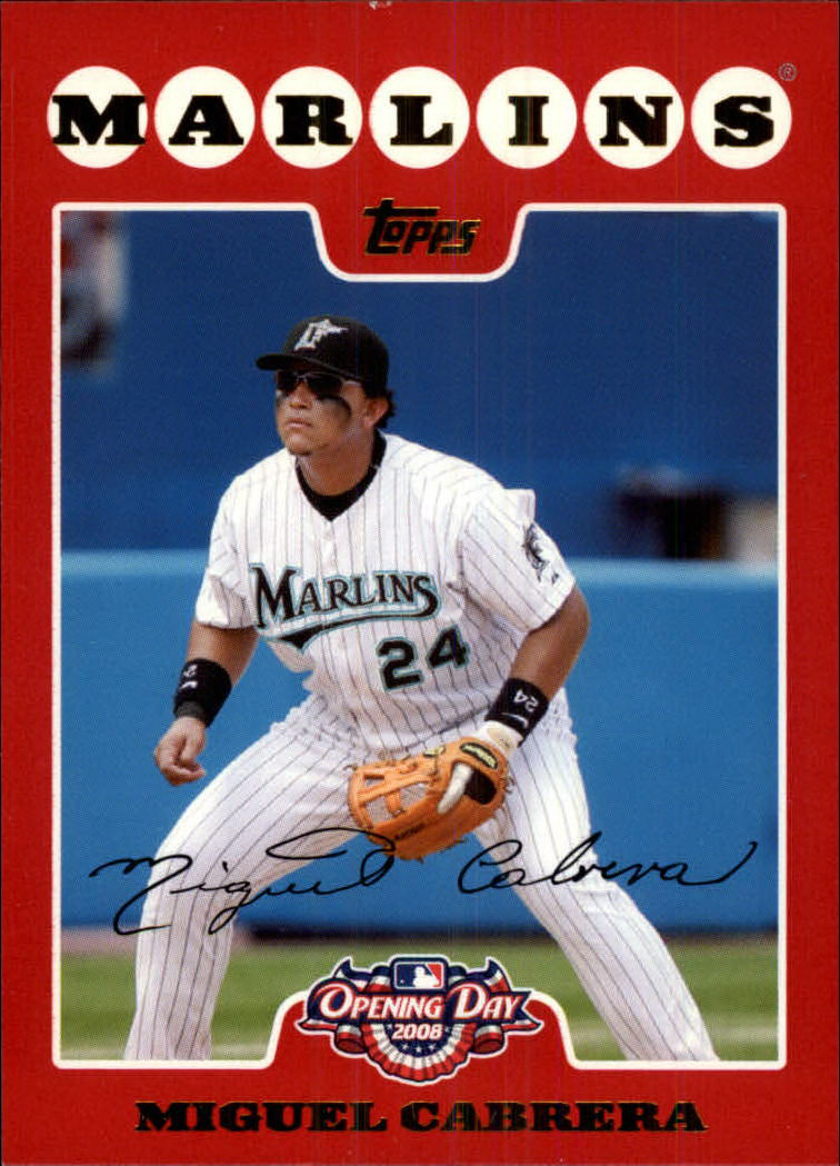 2008 Topps Baseball Trading Card History #TCH43 Miguel Cabrera