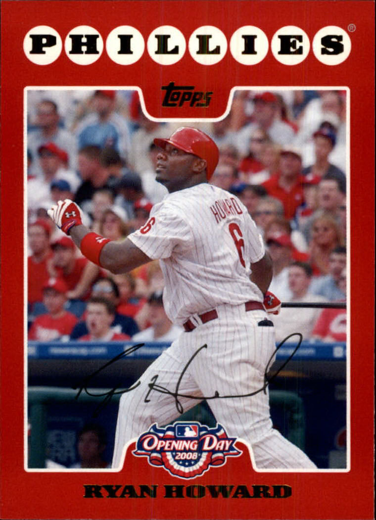 JIMMY ROLLINS Phillies 2008 TOPPS OPENING DAY Baseball Card #14