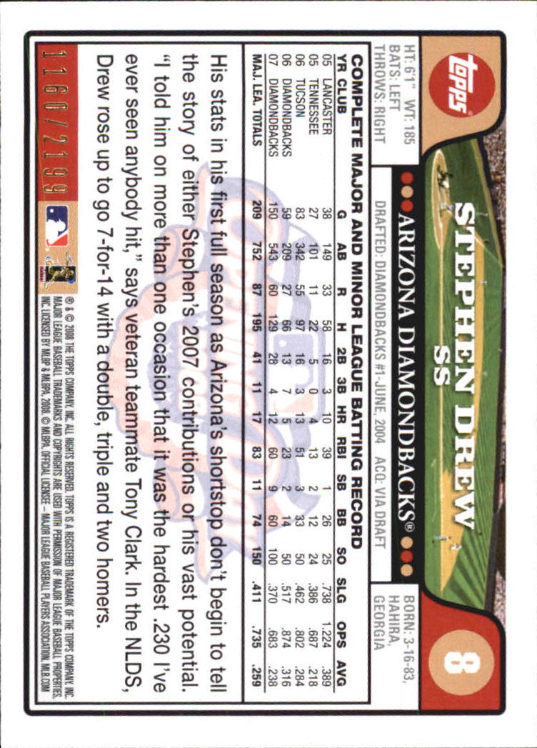 A5784- 2008 Topps Opening Day Gold BB Cards 1-220 -You Pick- 15+ FREE US SHIP - Picture 17 of 423