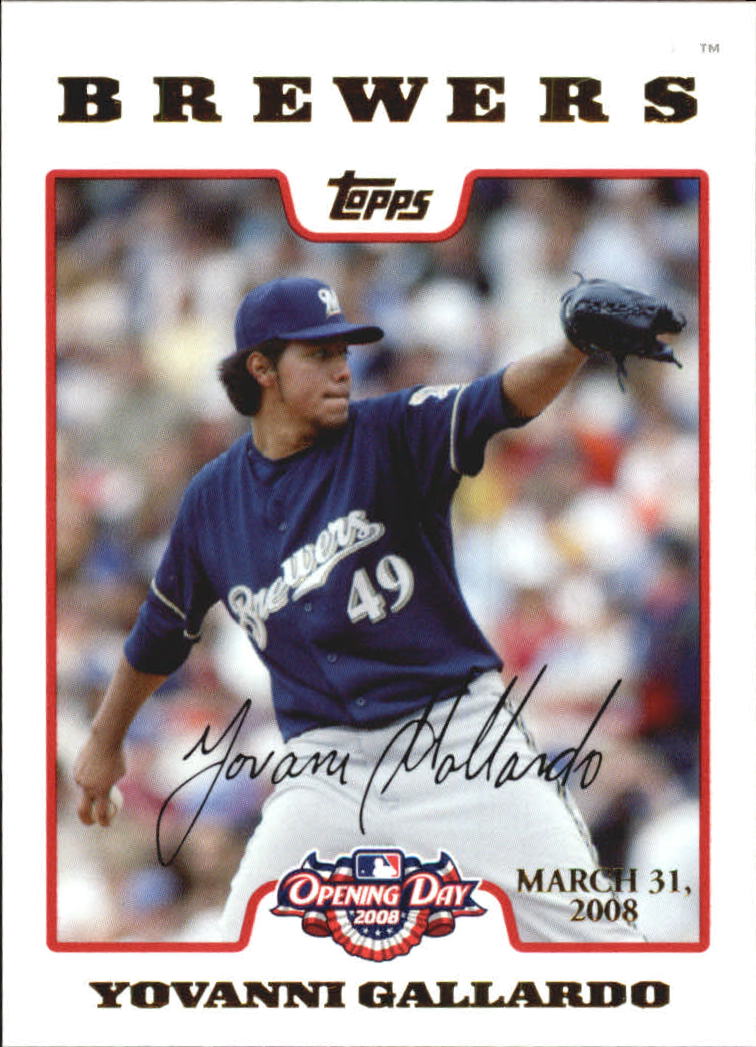 A5784- 2008 Topps Opening Day Gold BB Cards 1-220 -You Pick- 15+ FREE US SHIP - Picture 32 of 423