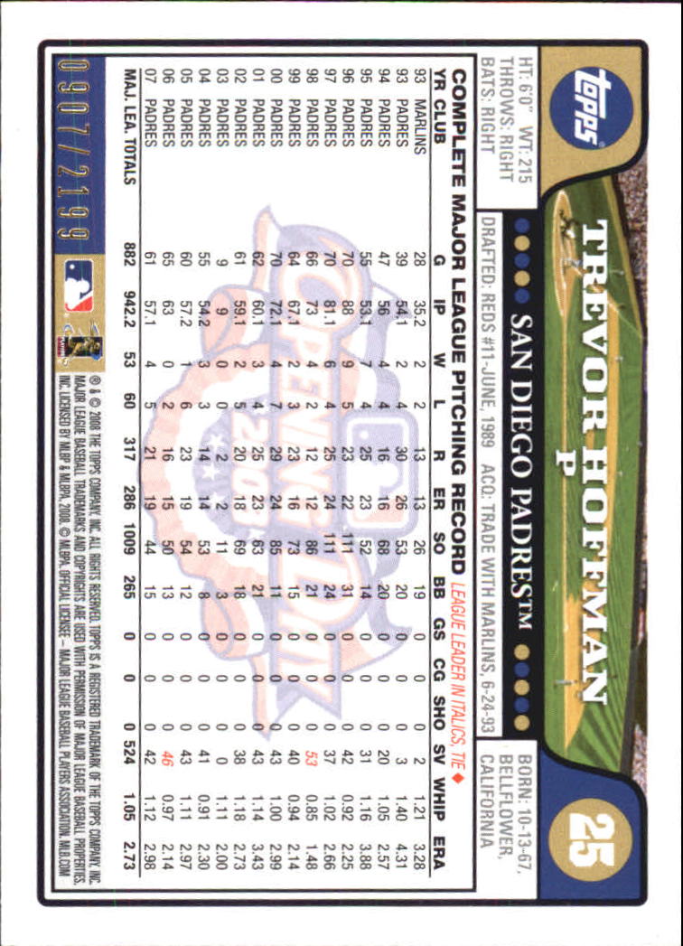 A5784- 2008 Topps Opening Day Gold BB Cards 1-220 -You Pick- 15+ FREE US SHIP - Picture 47 of 423