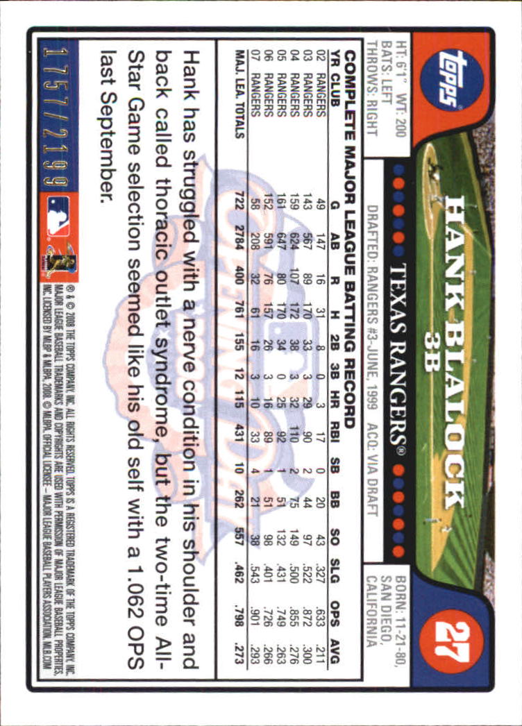 A5784- 2008 Topps Opening Day Gold BB Cards 1-220 -You Pick- 15+ FREE US SHIP - Picture 51 of 423
