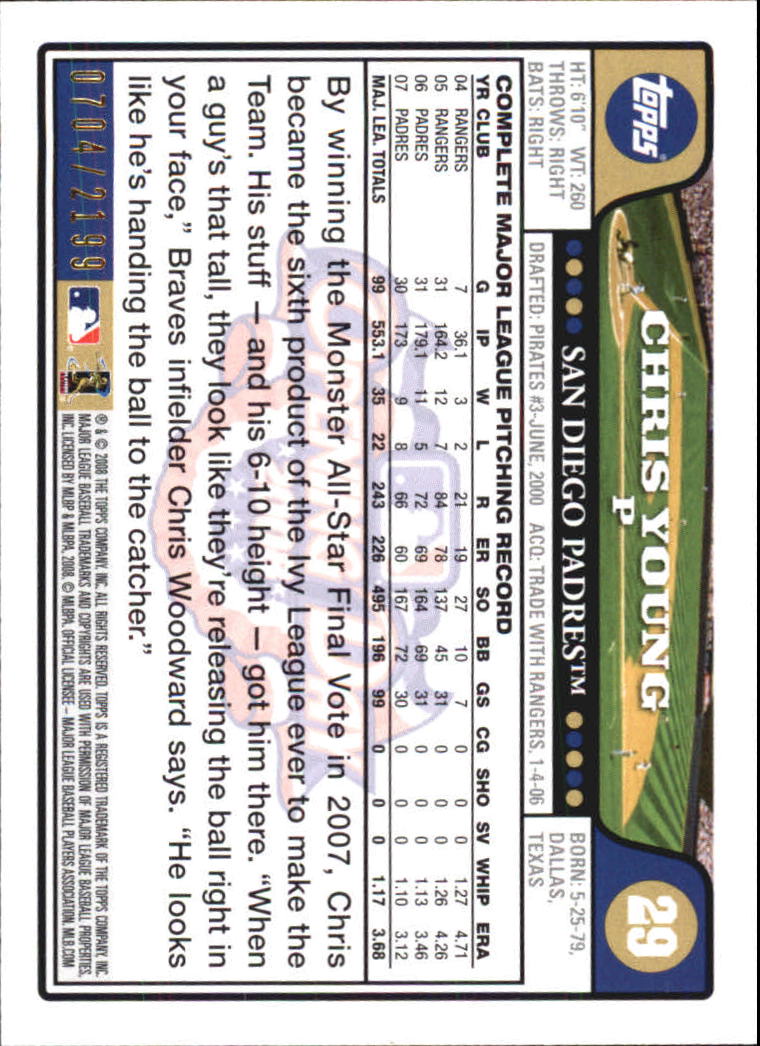 A5784- 2008 Topps Opening Day Gold BB Cards 1-220 -You Pick- 15+ FREE US SHIP - Picture 55 of 423
