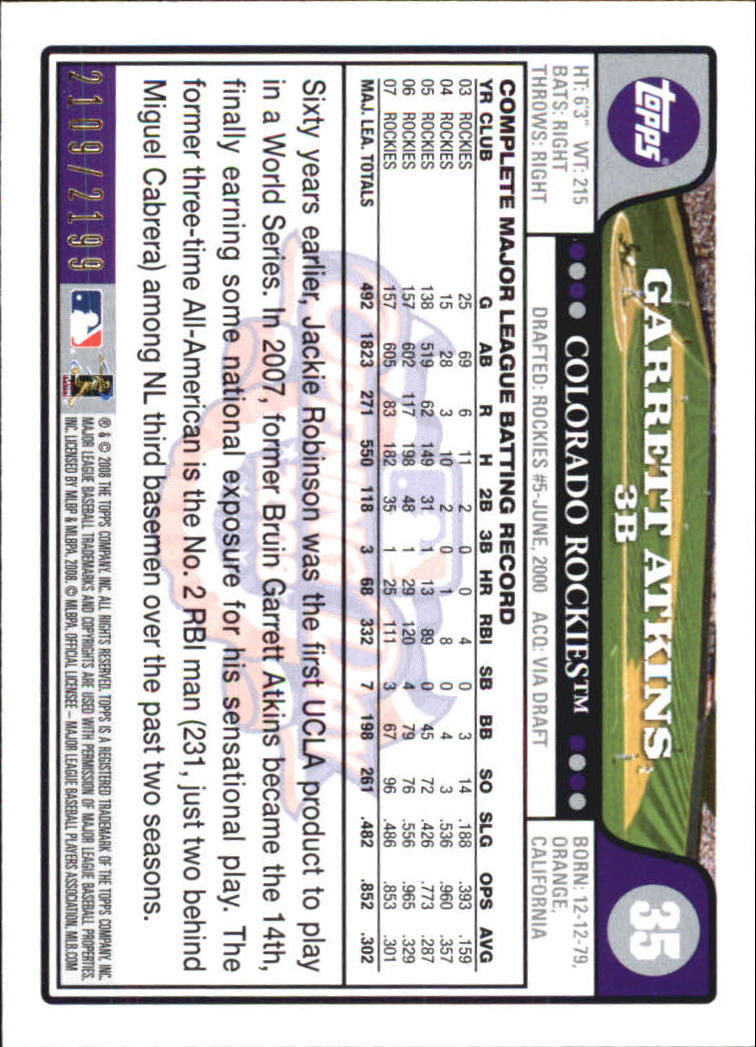 A5784- 2008 Topps Opening Day Gold BB Cards 1-220 -You Pick- 15+ FREE US SHIP - Picture 67 of 423