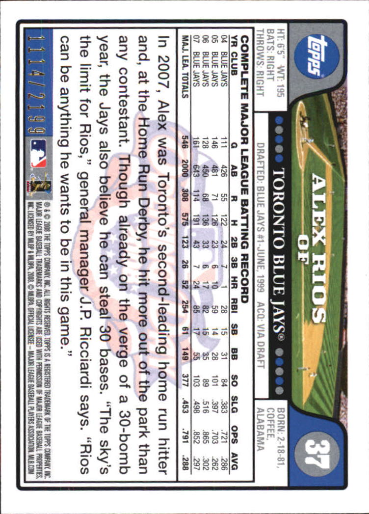 A5784- 2008 Topps Opening Day Gold BB Cards 1-220 -You Pick- 15+ FREE US SHIP - Picture 71 of 423