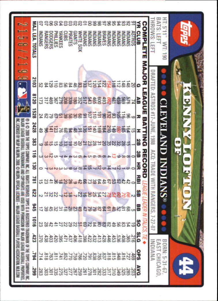 A5784- 2008 Topps Opening Day Gold BB Cards 1-220 -You Pick- 15+ FREE US SHIP - Picture 85 of 423