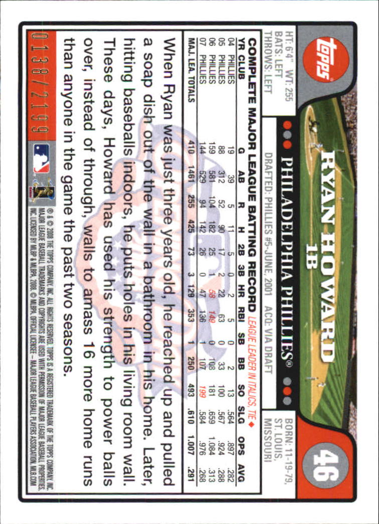 A5784- 2008 Topps Opening Day Gold BB Cards 1-220 -You Pick- 15+ FREE US SHIP - Picture 89 of 423