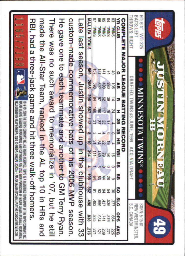A5784- 2008 Topps Opening Day Gold BB Cards 1-220 -You Pick- 15+ FREE US SHIP - Picture 95 of 423