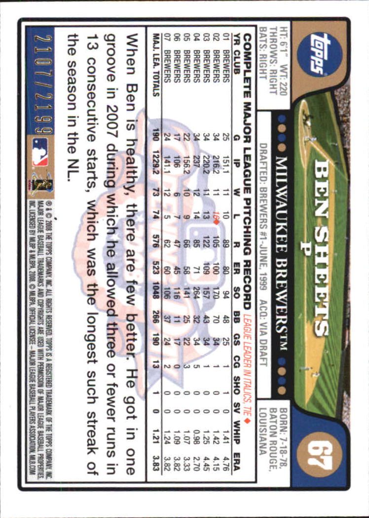 A5784- 2008 Topps Opening Day Gold BB Cards 1-220 -You Pick- 15+ FREE US SHIP - Picture 127 of 423