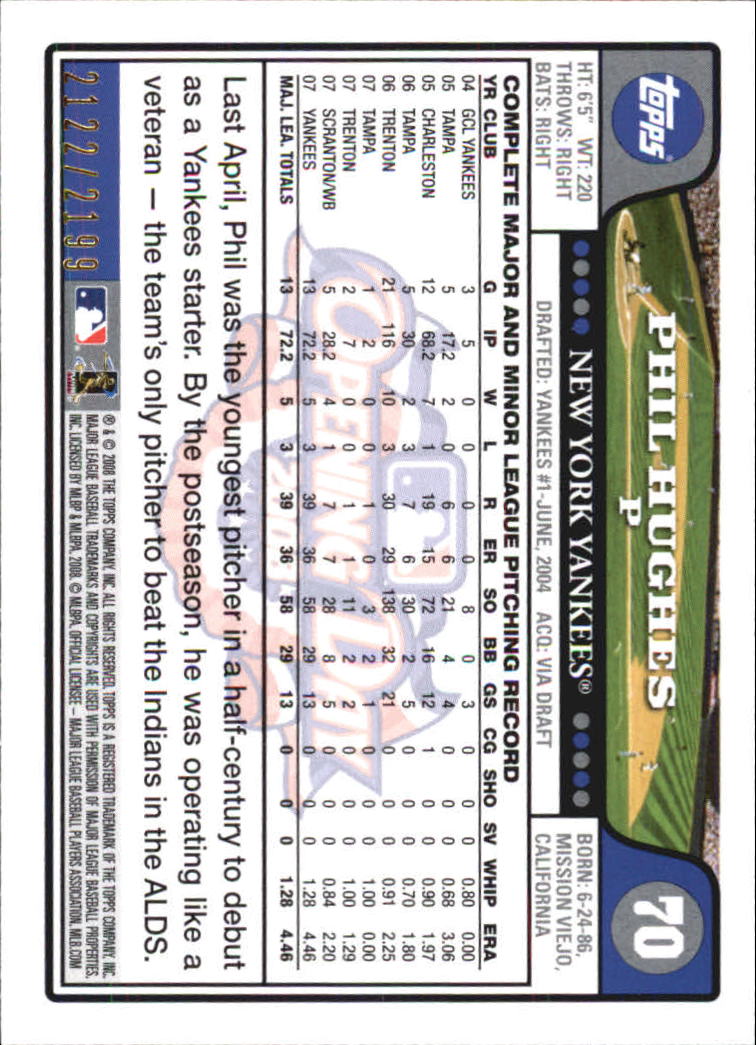 A5784- 2008 Topps Opening Day Gold BB Cards 1-220 -You Pick- 15+ FREE US SHIP - Picture 133 of 423
