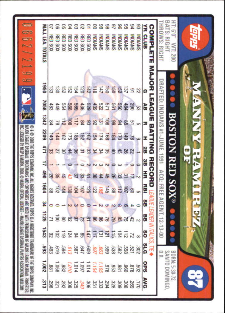 A5784- 2008 Topps Opening Day Gold BB Cards 1-220 -You Pick- 15+ FREE US SHIP - Picture 165 of 423