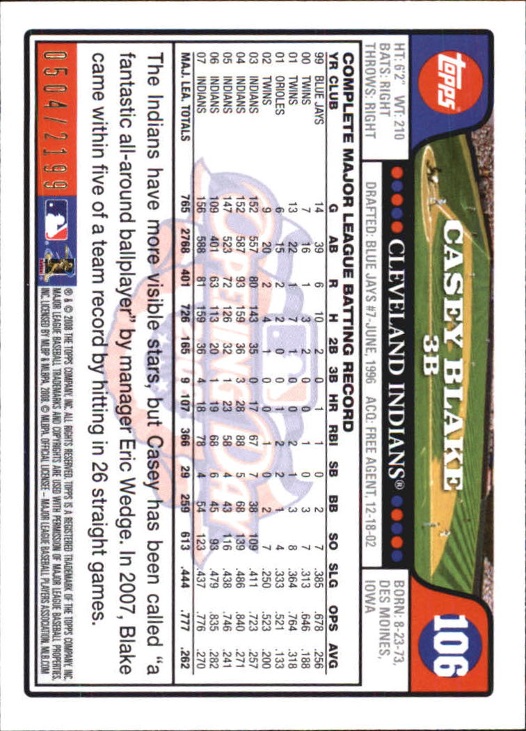A5784- 2008 Topps Opening Day Gold BB Cards 1-220 -You Pick- 15+ FREE US SHIP - Picture 199 of 423