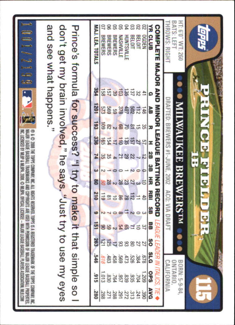 A5784- 2008 Topps Opening Day Gold BB Cards 1-220 -You Pick- 15+ FREE US SHIP - Picture 217 of 423