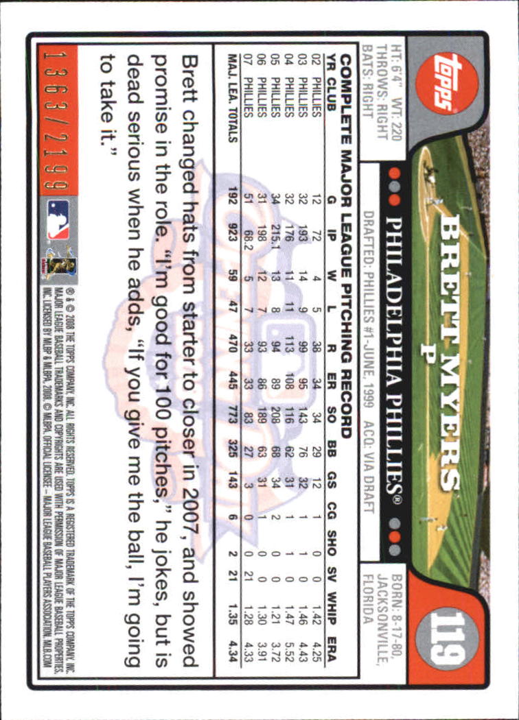 A5784- 2008 Topps Opening Day Gold BB Cards 1-220 -You Pick- 15+ FREE US SHIP - Picture 225 of 423