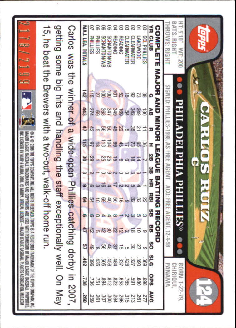 A5784- 2008 Topps Opening Day Gold BB Cards 1-220 -You Pick- 15+ FREE US SHIP - Picture 235 of 423