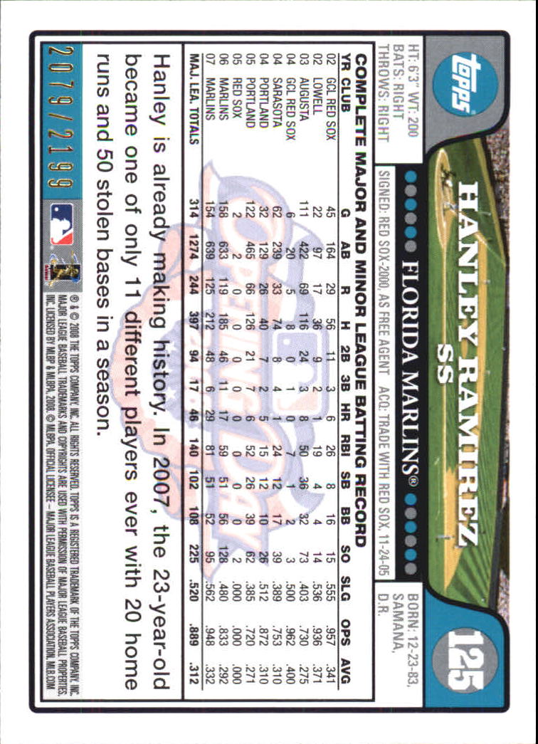 A5784- 2008 Topps Opening Day Gold BB Cards 1-220 -You Pick- 15+ FREE US SHIP - Picture 237 of 423