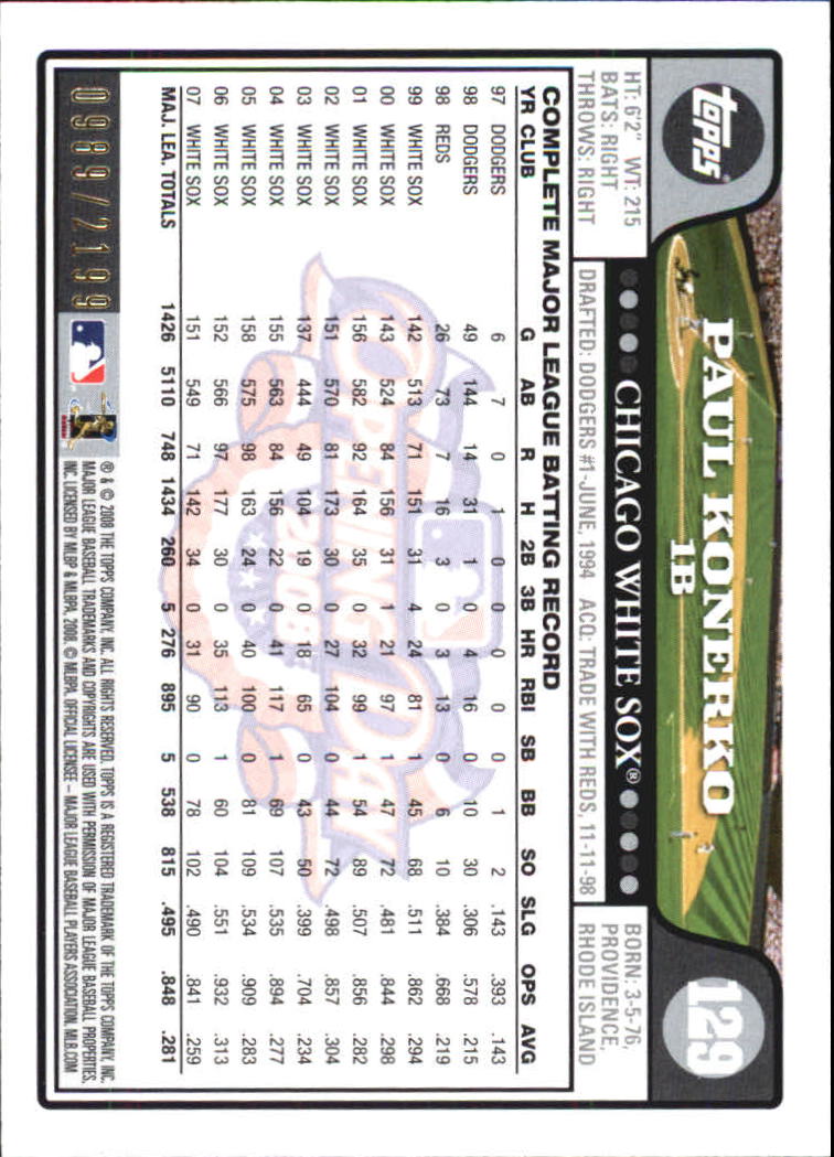A5784- 2008 Topps Opening Day Gold BB Cards 1-220 -You Pick- 15+ FREE US SHIP - Picture 245 of 423