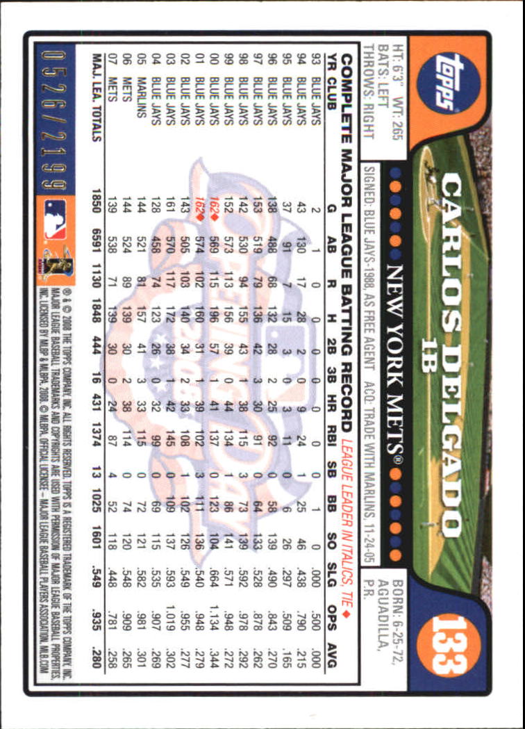A5784- 2008 Topps Opening Day Gold BB Cards 1-220 -You Pick- 15+ FREE US SHIP - Picture 253 of 423