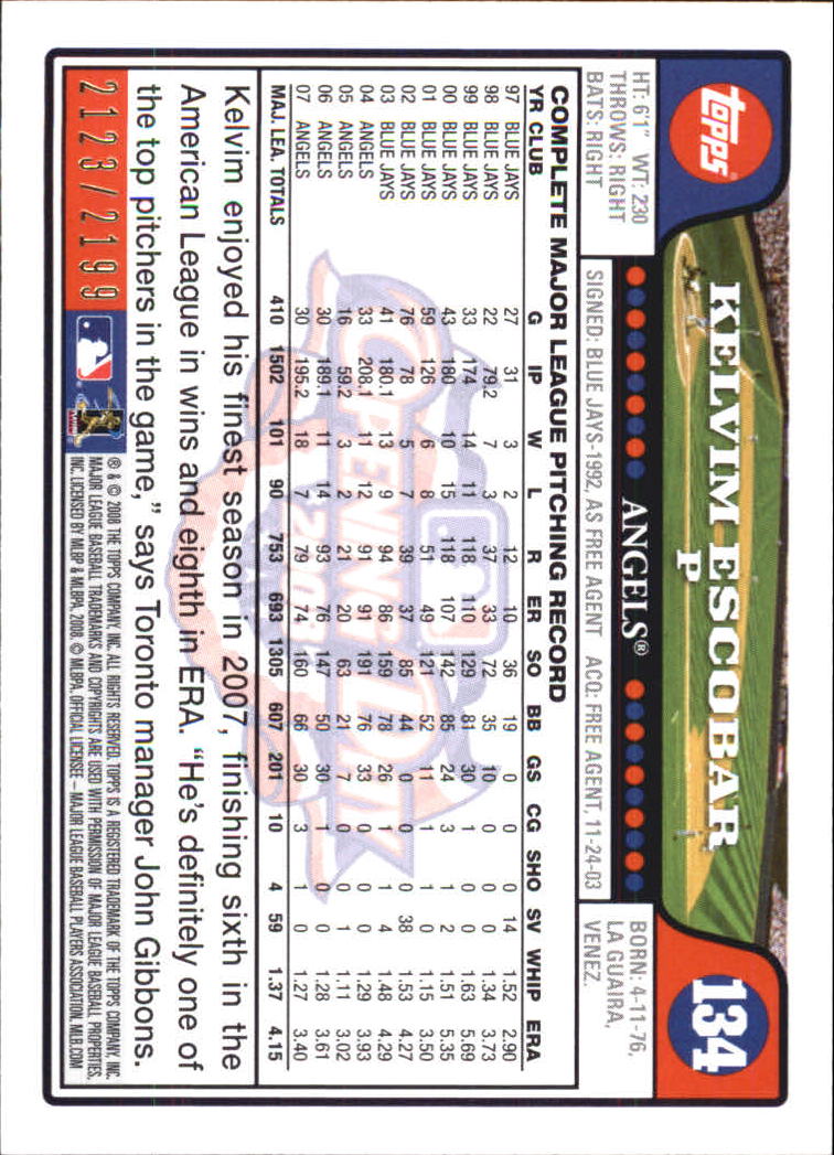 A5784- 2008 Topps Opening Day Gold BB Cards 1-220 -You Pick- 15+ FREE US SHIP - Picture 255 of 423