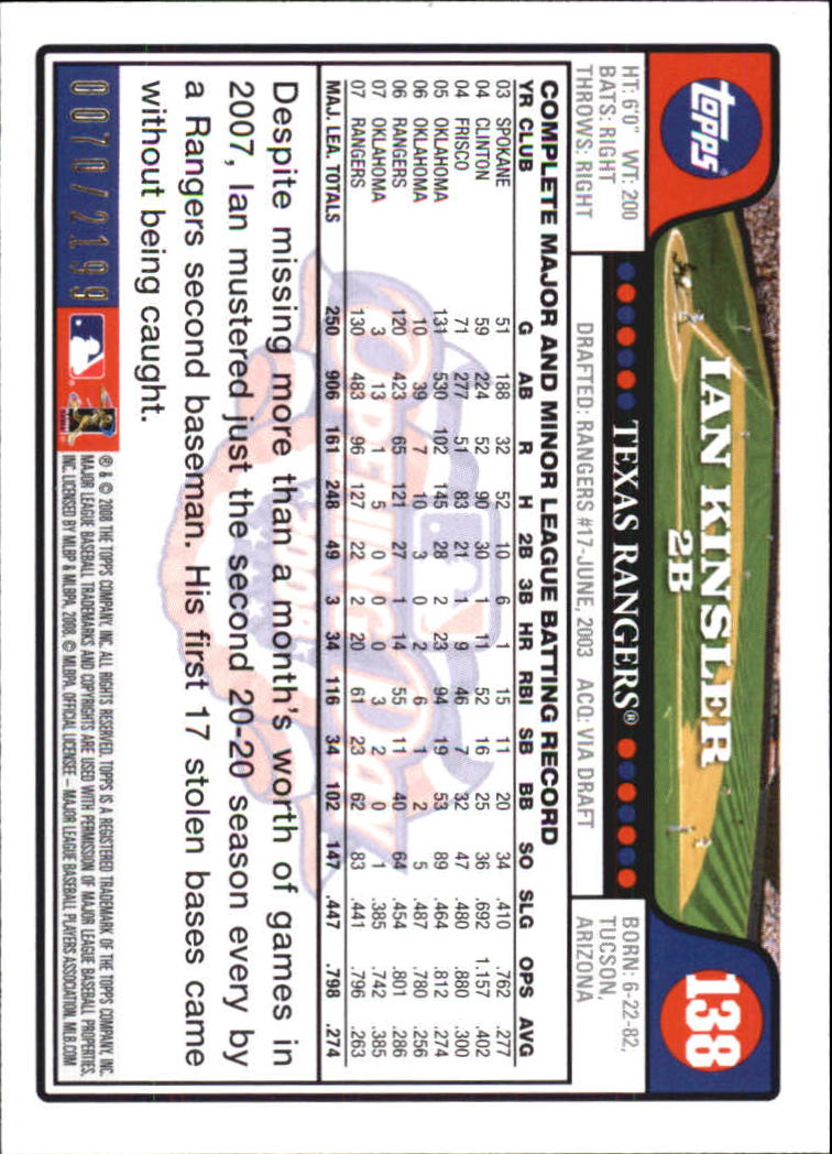 A5784- 2008 Topps Opening Day Gold BB Cards 1-220 -You Pick- 15+ FREE US SHIP - Picture 263 of 423