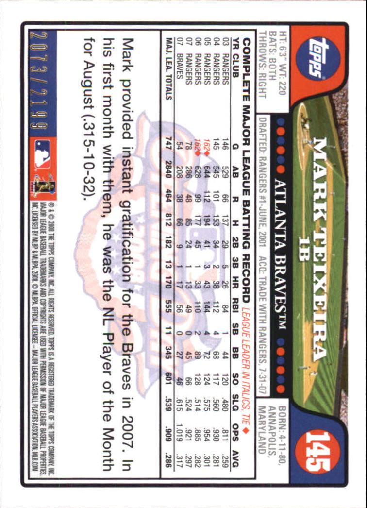 A5784- 2008 Topps Opening Day Gold BB Cards 1-220 -You Pick- 15+ FREE US SHIP - Picture 277 of 423