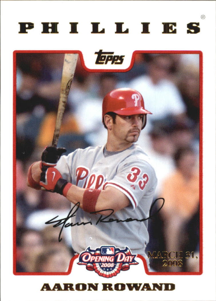 A5784- 2008 Topps Opening Day Gold BB Cards 1-220 -You Pick- 15+ FREE US SHIP - Picture 298 of 423