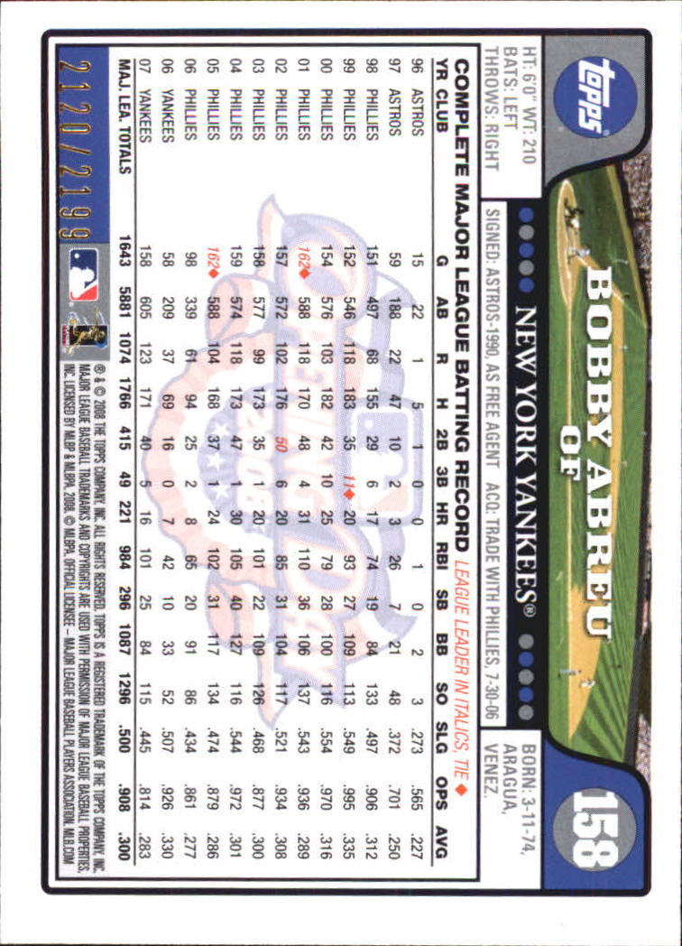 A5784- 2008 Topps Opening Day Gold BB Cards 1-220 -You Pick- 15+ FREE US SHIP - Picture 303 of 423