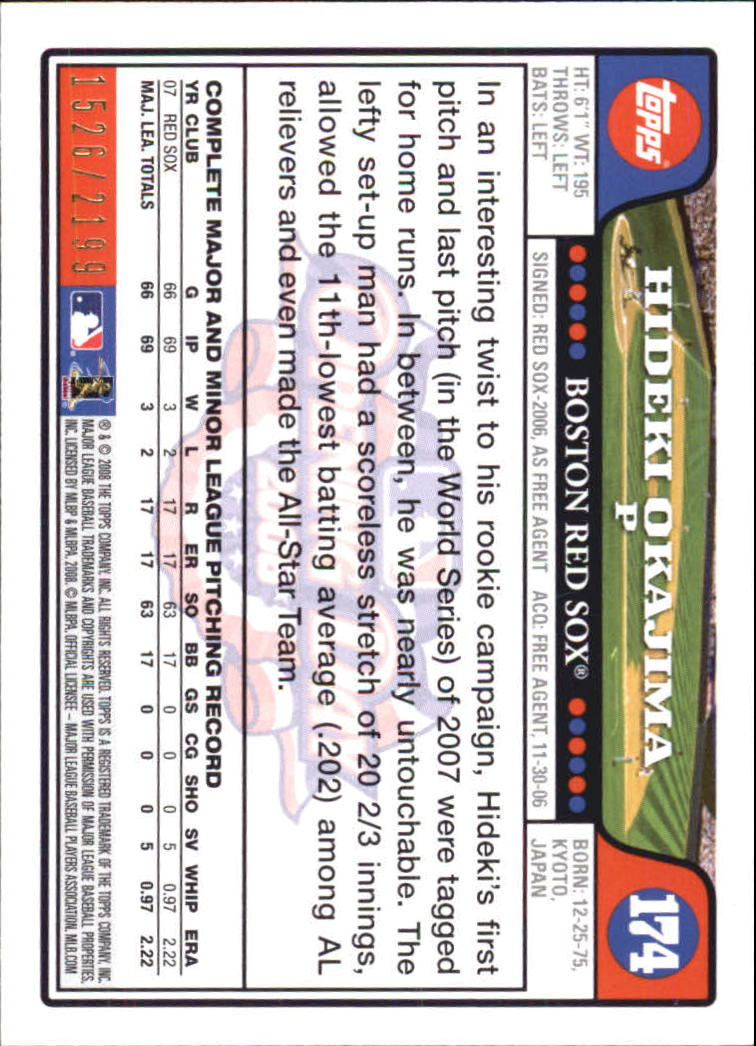 A5784- 2008 Topps Opening Day Gold BB Cards 1-220 -You Pick- 15+ FREE US SHIP - Picture 335 of 423