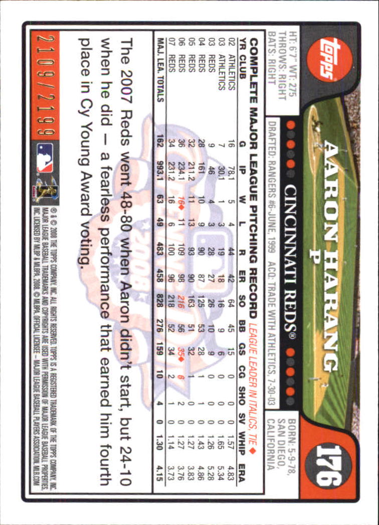 A5784- 2008 Topps Opening Day Gold BB Cards 1-220 -You Pick- 15+ FREE US SHIP - Picture 339 of 423