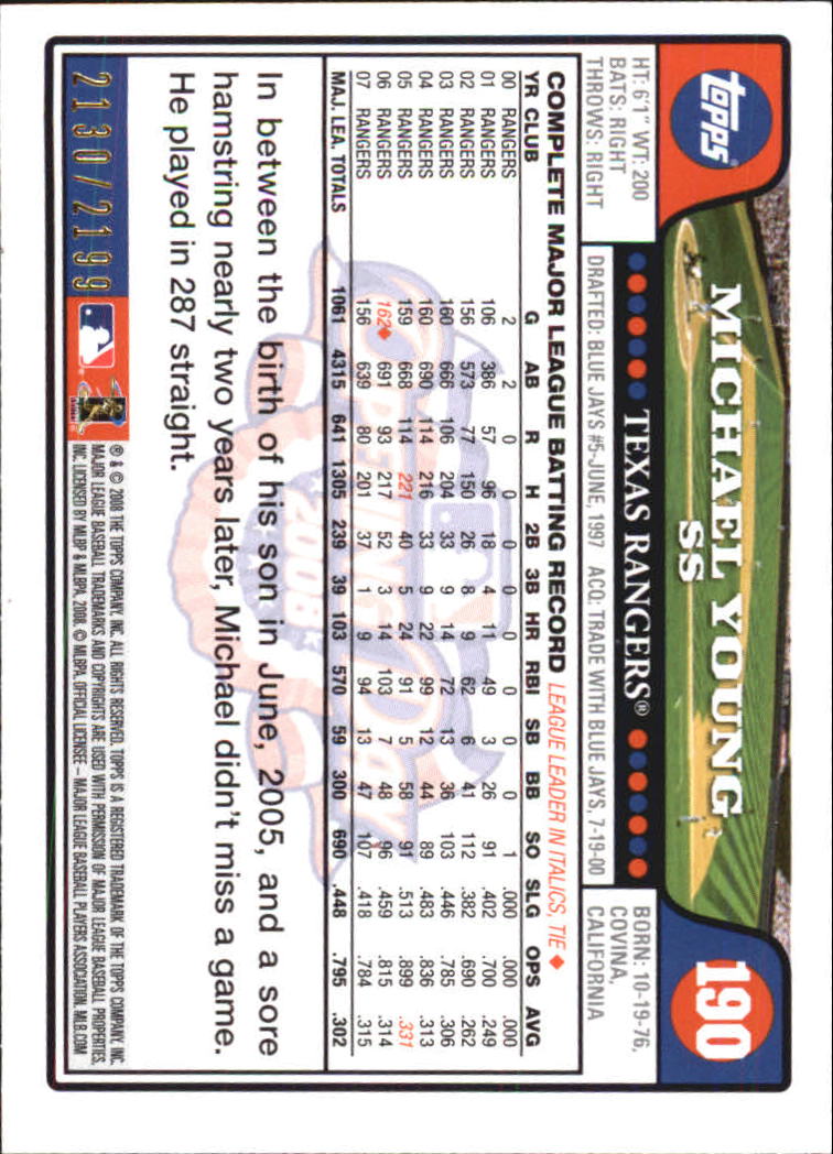 A5784- 2008 Topps Opening Day Gold BB Cards 1-220 -You Pick- 15+ FREE US SHIP - Picture 367 of 423
