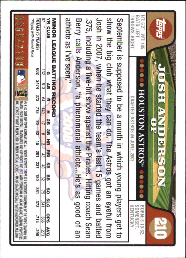 A5784- 2008 Topps Opening Day Gold BB Cards 1-220 -You Pick- 15+ FREE US SHIP - Picture 405 of 423