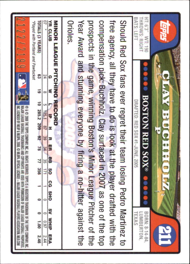 A5784- 2008 Topps Opening Day Gold BB Cards 1-220 -You Pick- 15+ FREE US SHIP - Picture 407 of 423
