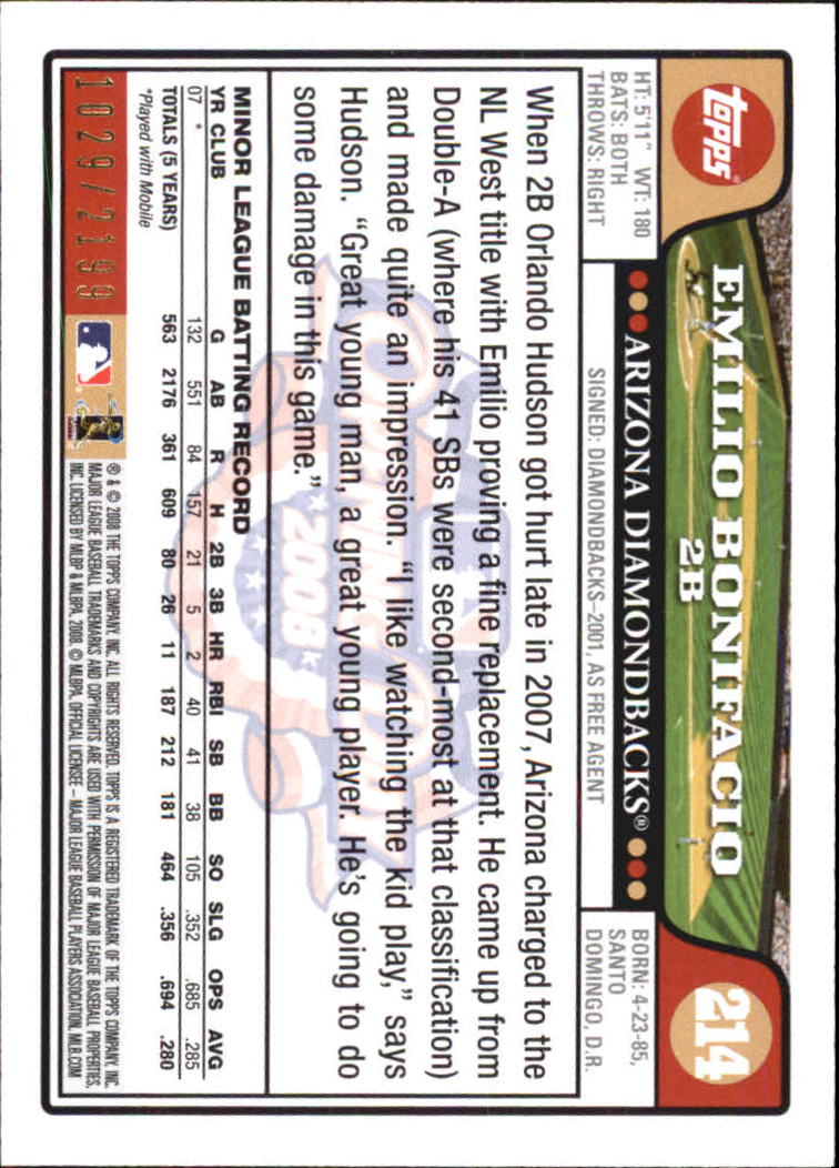 A5784- 2008 Topps Opening Day Gold BB Cards 1-220 -You Pick- 15+ FREE US SHIP - Picture 413 of 423