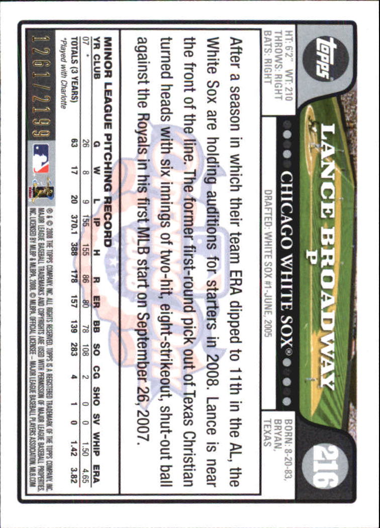A5784- 2008 Topps Opening Day Gold BB Cards 1-220 -You Pick- 15+ FREE US SHIP - Picture 417 of 423
