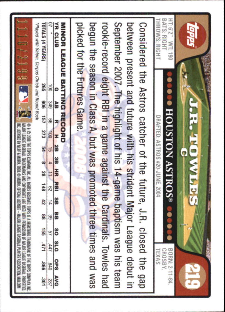 A5784- 2008 Topps Opening Day Gold BB Cards 1-220 -You Pick- 15+ FREE US SHIP - Picture 421 of 423