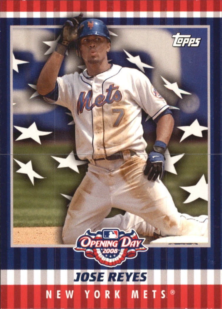 2008 Topps Opening Day Flapper Cards #JR Jose Reyes - NM-MT